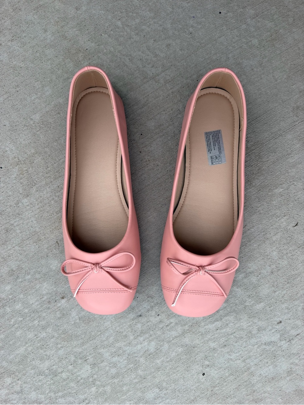 Women’s Pink Ballet Flats with Bow